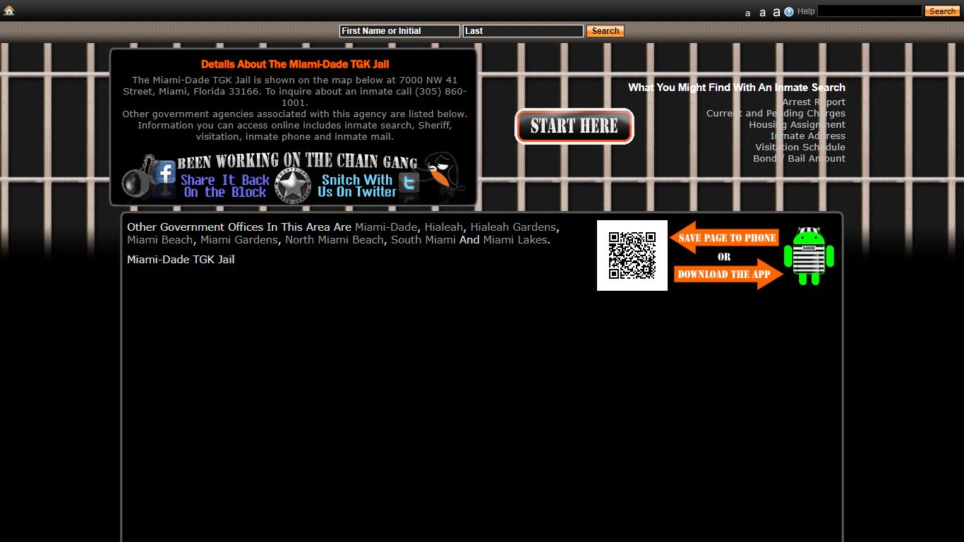 Miami-Dade TGK Jail - Miami, Florida - County Jail Inmate Search